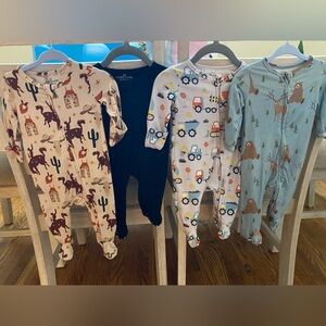 Caden Lane NEWBORN footie bundle